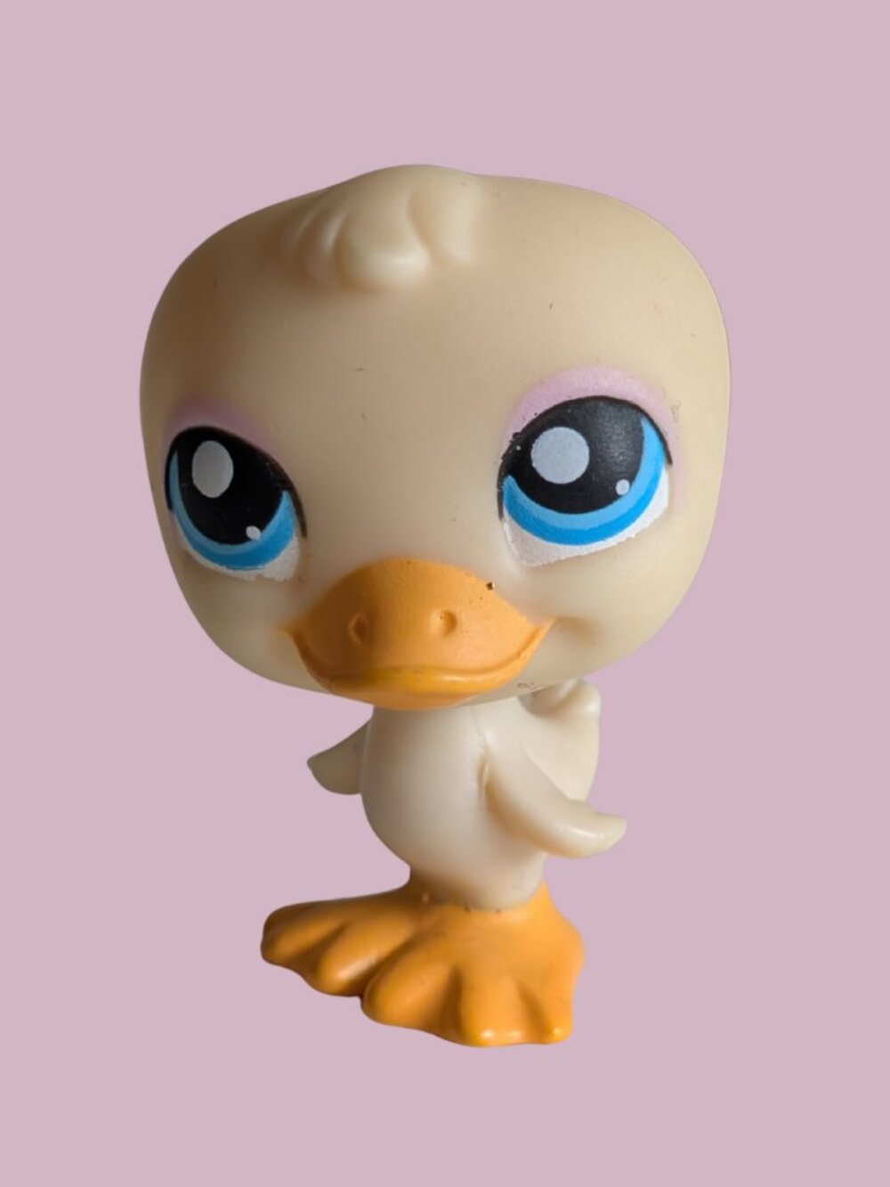 Littlest Pet Shop G2 Pale Yellow Duck Blue Eyes #108